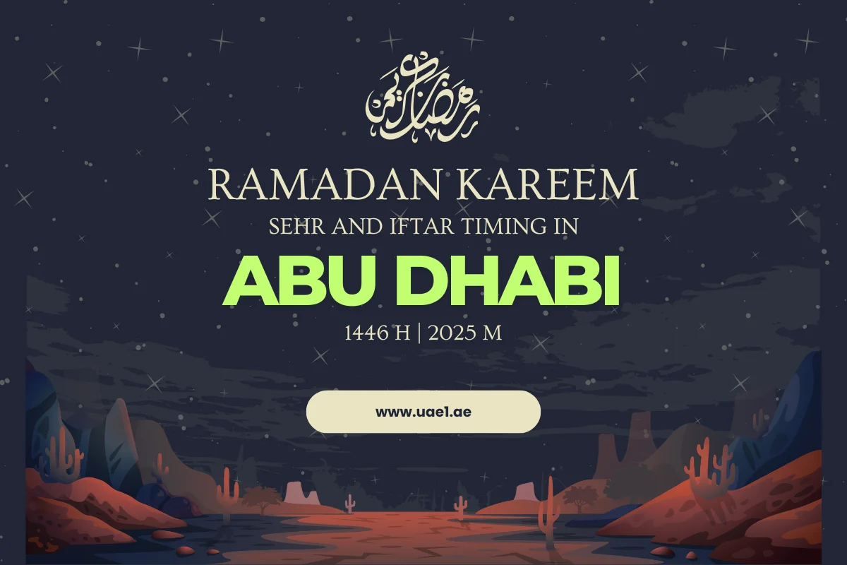 Ramadan Sehr and Iftar Timing In Abu Dhabi